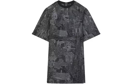 FILA Женское платье с короткими рукавами, цвет Allover Print
