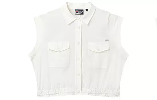FILA Жилет женский, желто-слоновая кость