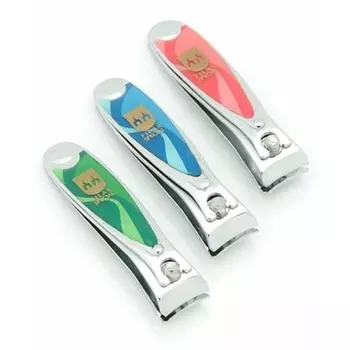 Filax Эмалированные кусачки для ногтей с изогнутым лезвием из нержавеющей стали