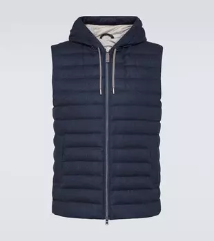 Филенчатый жилет Herno, синий