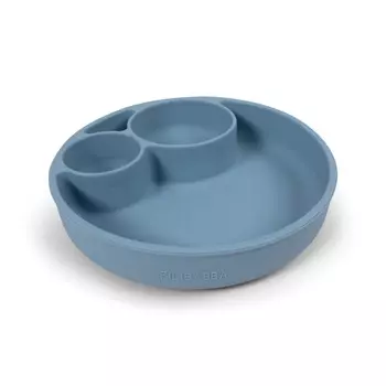 Filibabba Силиконовая тарелка с отделениями Powder Blue