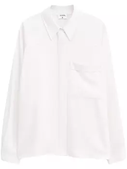 Filippa K блузка Shiny с накладным карманом, белый