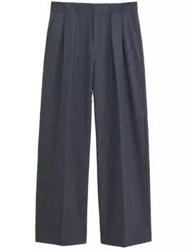 Filippa K брюки свободного кроя со складками, серый