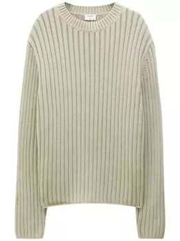 Filippa K джемпер из органического хлопка в рубчик, нейтральный цвет