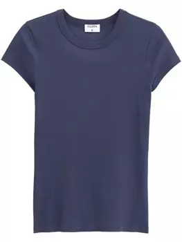 Filippa K классическая футболка в мелкий рубчик, синий
