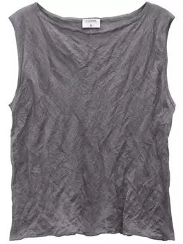 Filippa K полупрозрачный топ с жатым эффектом, серый