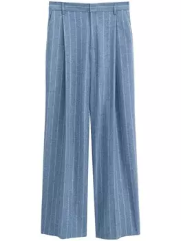 Filippa K широкие брюки в полоску, синий