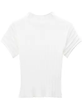 Filippa K топ в рубчик с высоким воротником, белый