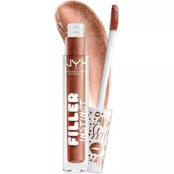 Filler Instinct Plumping Lip Polish Lip Plumper Gloss - Бронзовое Золото, Nyx Professional Makeup