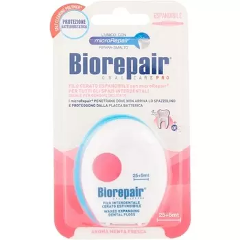 Filo Interdentale Cerato Espandibile Per Gengive Delicate 25 + 5M, Biorepair