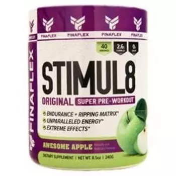 Finaflex Stimul8 Original Супер предтренировочный комплекс Потрясающее яблоко 240 грамм