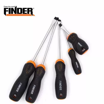 FINDER Магнитная отвертка Хром-ванадиевая сталь Шлицевая крестовая Магнитная отвертка Прочная промышленная многофункциональная магнитная отвертка Torx Крест 8*200 мм