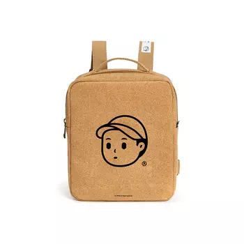 Finerworld Пробковый рюкзак большого размера унисекс коричневого цвета