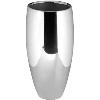 Финковая декоративная ваза «АФРИКА», (1 шт), настольная ваза из металла, никелированная Fink, цвет silberfarben