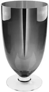 Финковый фонарь "ELITE, новогоднее украшение", (1 шт.), подсвечник или ваза четких форм Fink 22 см, серый