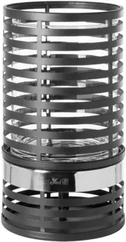 Финковый фонарь "МАТЕРА", (1 шт.), фонарная колонна из железа, со стеклянным цилиндром, высота ок. 30 см Fink, цвет schwarz, silberfarben