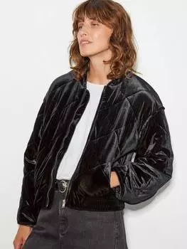 Фиолетовая бархатная куртка- бомбер Monsoon, цвет Petrol