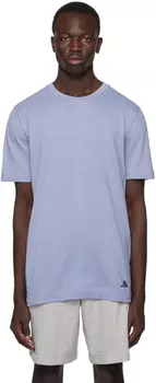 Фиолетовая футболка для занятий йогой adidas Originals