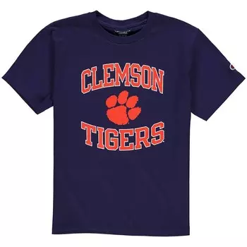Фиолетовая футболка из джерси молодежной команды Clemson Tigers Circling Team Champion, цвет Clm Purple