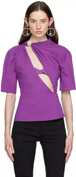 Фиолетовая футболка Le T-Shirt Perola Jacquemus