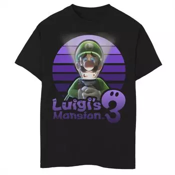 Фиолетовая футболка Luigi's Mansion 3 Luigi's Mansion 3 для мальчиков 8–20 лет с рисунком портрета Luigi Licensed Character