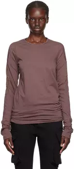 Фиолетовая футболка с длинными рукавами Rick Owens DRKSHDW