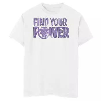 Фиолетовая футболка с надписью Marvel Black Panther Find Your Power для мальчиков 8–20 лет Marvel