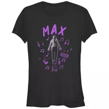 Фиолетовая футболка с приталенным рисунком Music MAX для юниоров Stranger Things Licensed Character