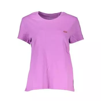 Фиолетовая хлопковая футболка Levis, фиолетовый