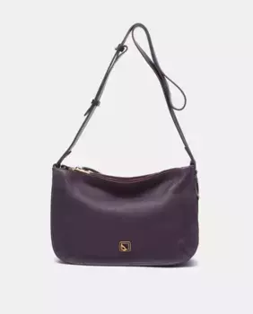 Фиолетовая кожаная сумка через плечо Abbacino, цвет Lila