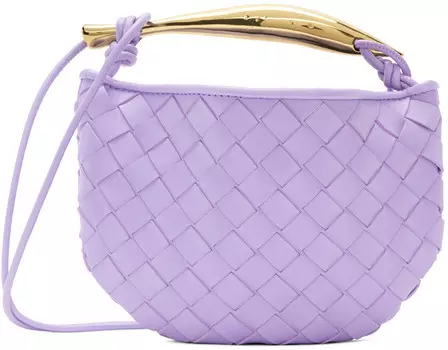 Фиолетовая мини-сумка с сардинами Bottega Veneta