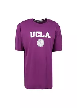 Фиолетовая мужская футболка с круглым вырезом Ucla