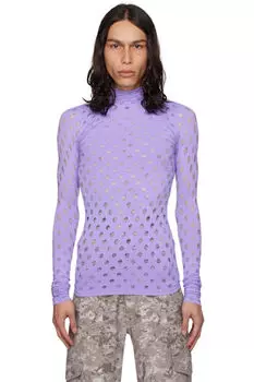 Фиолетовая перфорированная водолазка Maisie Wilen