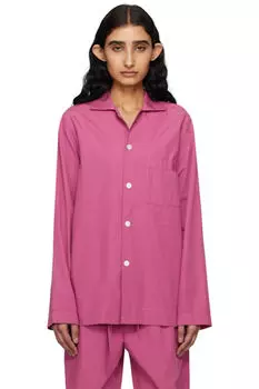 Фиолетовая пижамная рубашка с длинным рукавом Tekla