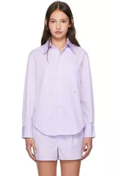 Фиолетовая рубашка с карманом в стиле 70-х HommeGirls