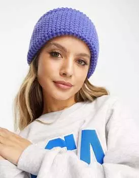 Фиолетовая шапка-бини River Island