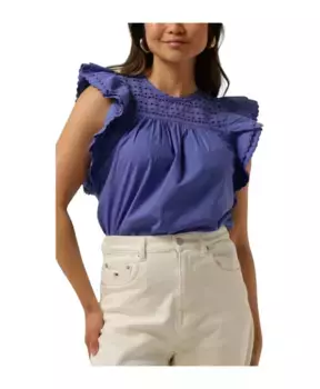 Фиолетовая стильная блузка Y.A.S, фиолетовый