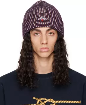 Фиолетовая трехцветная шапка Noah