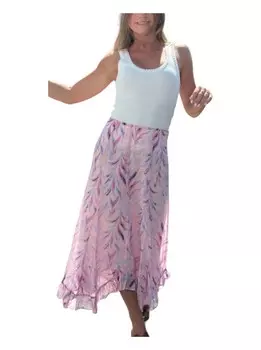 Фиолетовая юбка-миди Karina Allison New York, фиолетовый