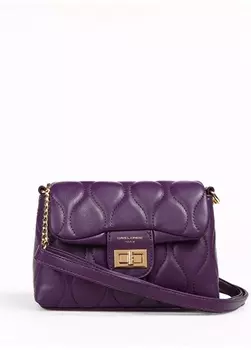 Фиолетовая женская сумка через плечо David Jones