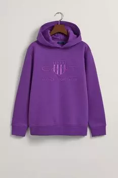 Фиолетовое худи Archive Shield в этом цвете GANT, фиолетовый