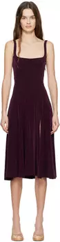 Фиолетовое платье-миди от Linda Supermodel Mirror Palais