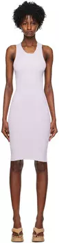 Фиолетовое платье-миди с бретелью через шею REMAIN Birger Christensen