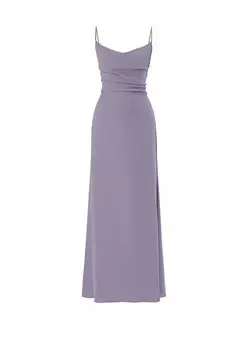 Фиолетовое женское платье с кружевной отделкой сзади Quatervois