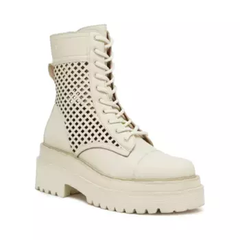 Фиолетовые ботильоны 34 с добавлением кожи Liu Jo, бежевый