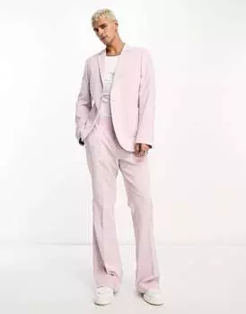 Фиолетовые брюки-клеш ASOS