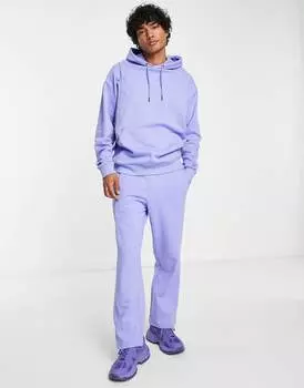 Фиолетовые джоггеры прямого кроя ASOS DESIGN co-ord