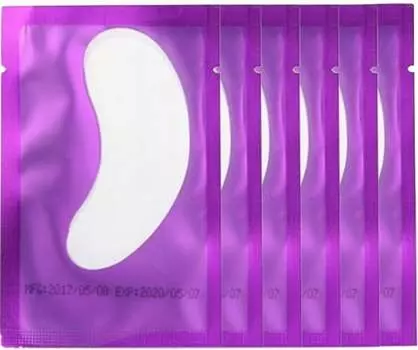 Фиолетовые гелевые подушечки для ресниц, 10 упаковок Project Lashes