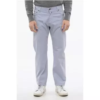 Фиолетовые хлопковые брюки Corneliani, Purple