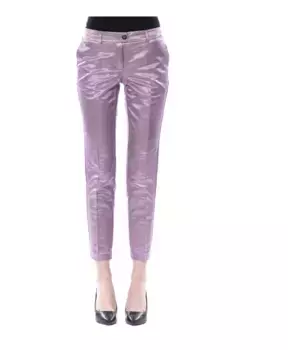 Фиолетовые хлопковые джинсы и брюки Byblos, фиолетовый